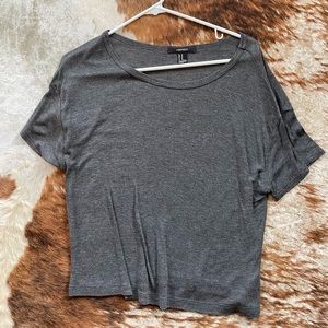 Grey Simple Basic Tee